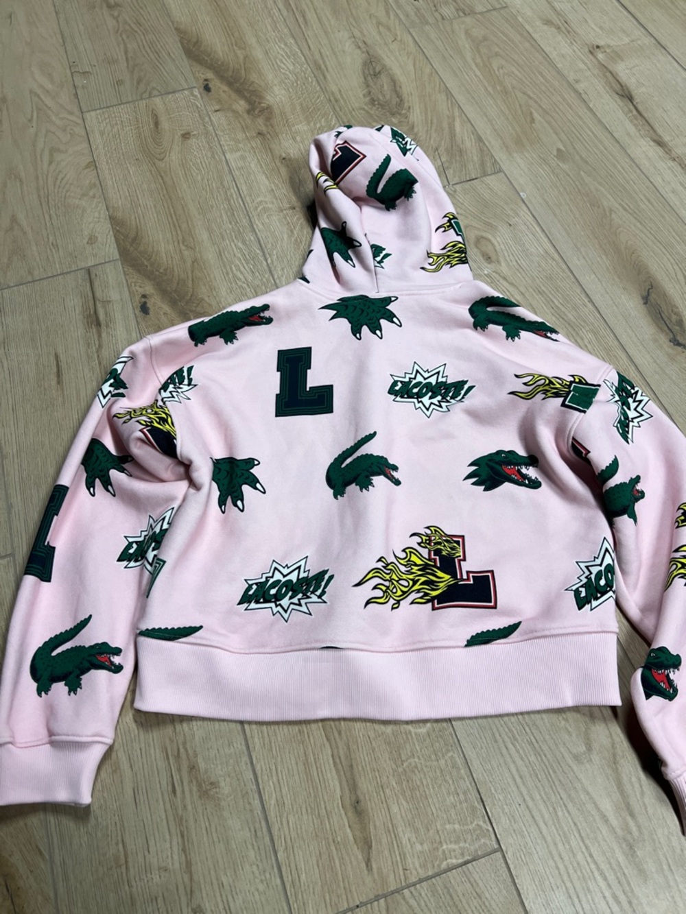 Women's Holiday Oversized Fit Hooded Fleece Sweatshirt - Picture 7 of 8